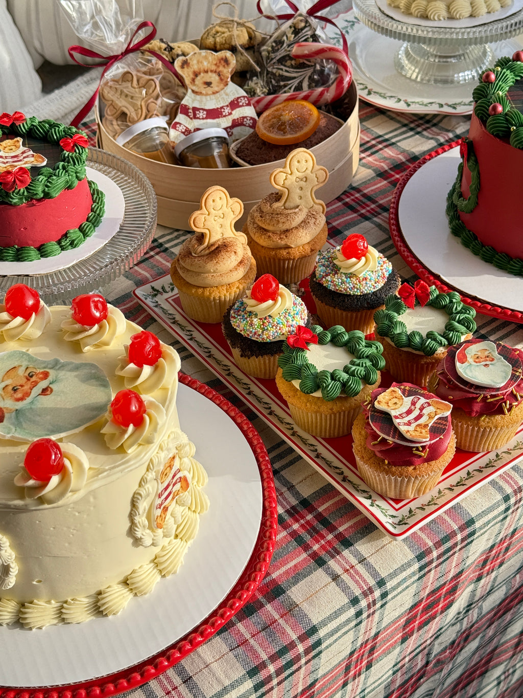 12 Cupcake Vintage Christmas 🎄
