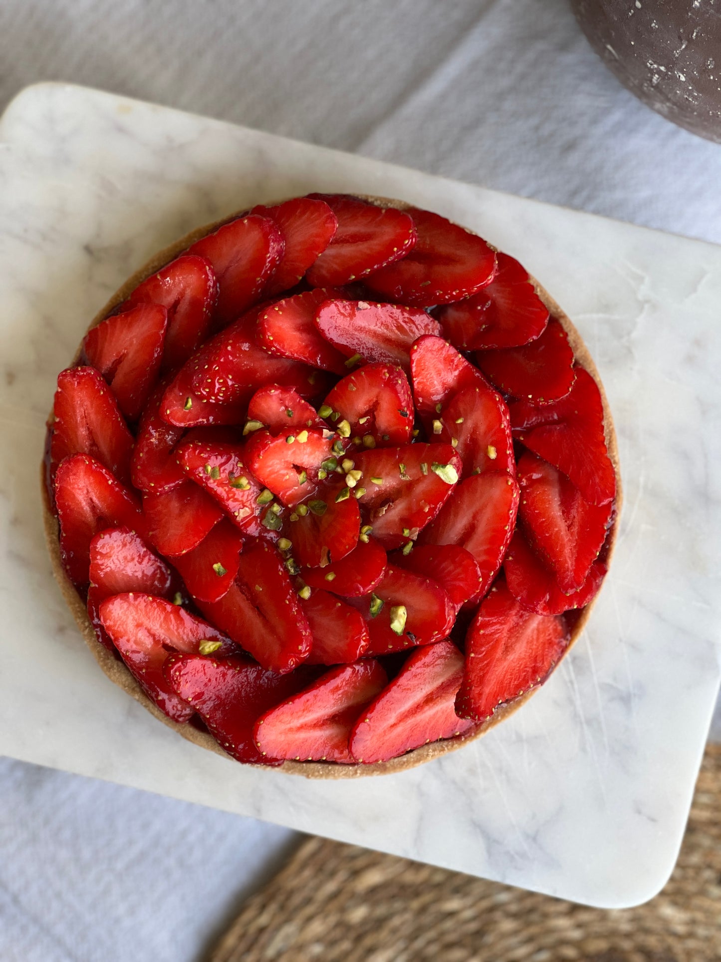 Tarte aux fraises artisanale