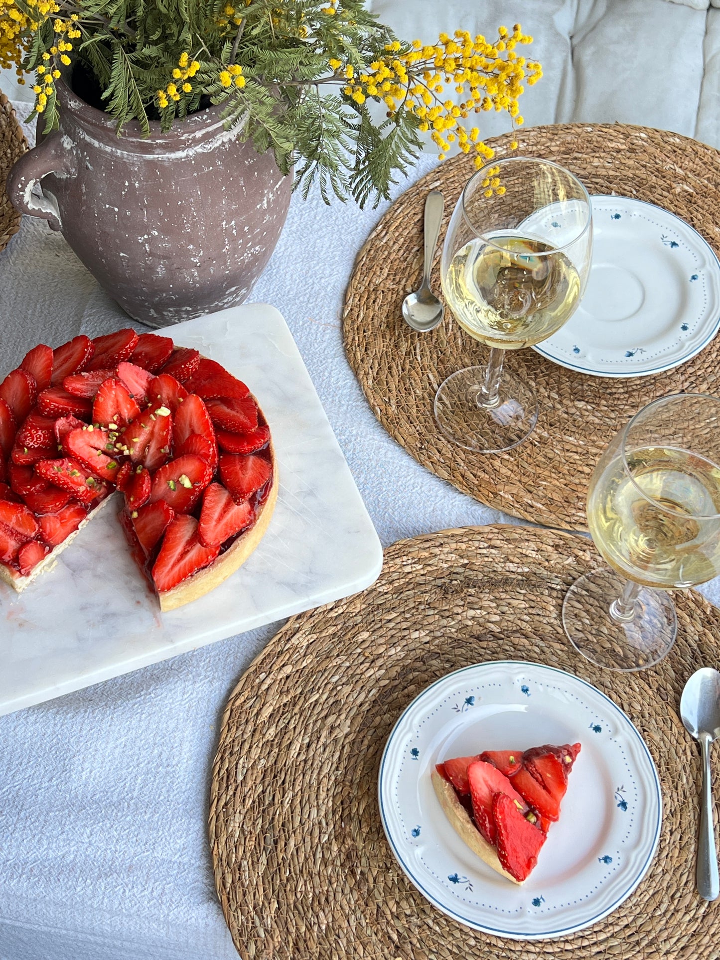 Tarte aux fraises artisanale